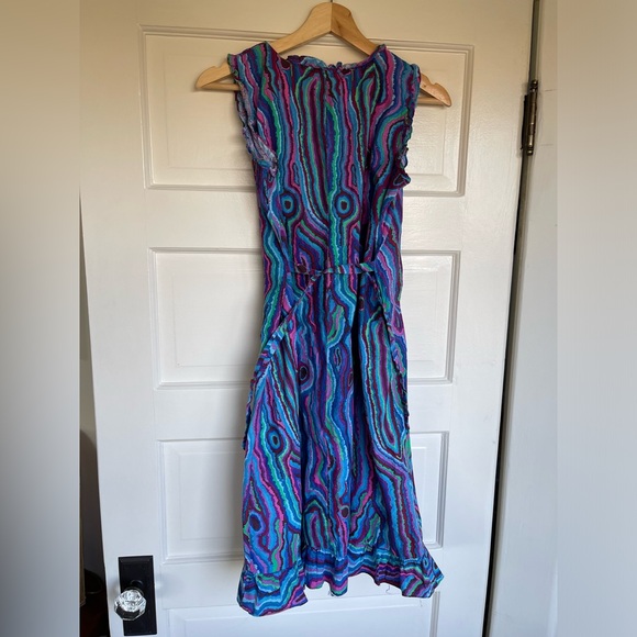 Kaffee Fasset fabric- Vintage 60s 70s dress - Picture 3 of 5